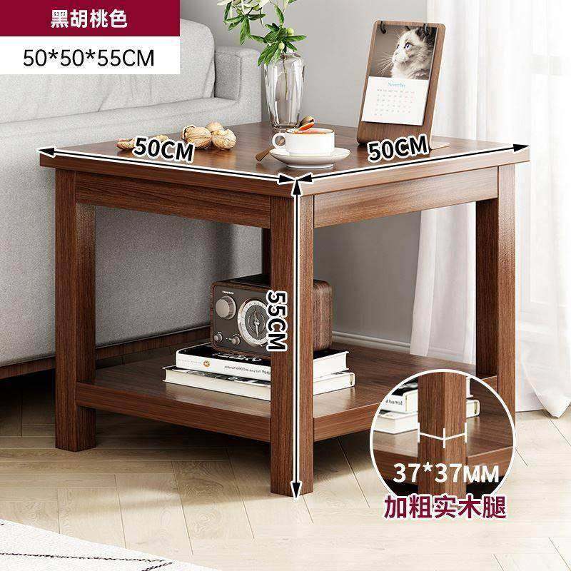 纯实木小方桌喝茶小茶几桌子长窄型中式客厅沙发边几阳台边柜创意