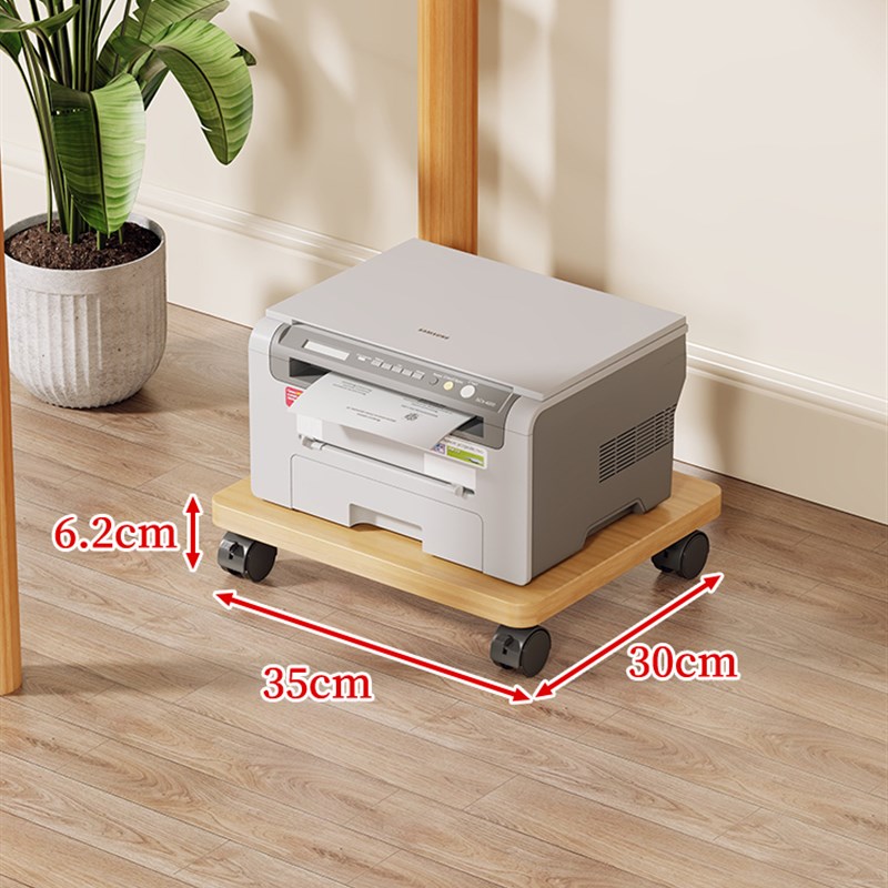 办公室打印机置物架工位桌边落地大容量主机箱复印机整理摆放托架