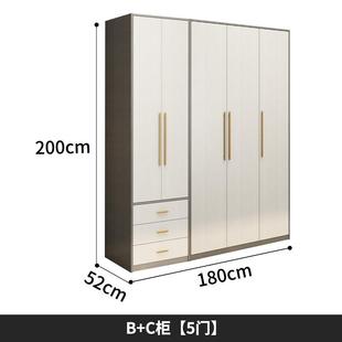 转角衣柜家用卧室书桌一体组合l型带化妆台90度L型衣帽间收纳衣橱