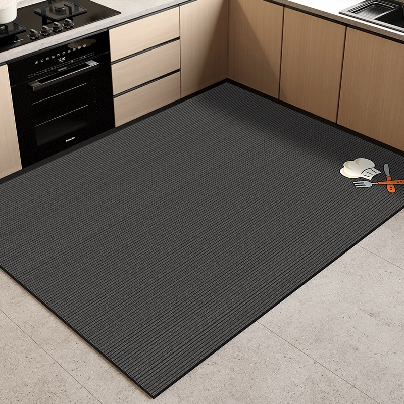 厨房地垫整铺满铺地毯防滑防油防水脚垫免洗可擦专用硅藻泥吸水垫