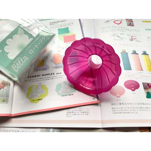 Betta蓓特奶瓶花朵漏斗奶粉斗协助防洒落