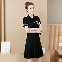 Dile Town Girl Summer Summer 2019 Học sinh trung học cơ sở mới Phiên bản Hàn Quốc Áo dài thể thao giản dị - Trang phục thể thao bộ the thao adidas nữ chính hãng