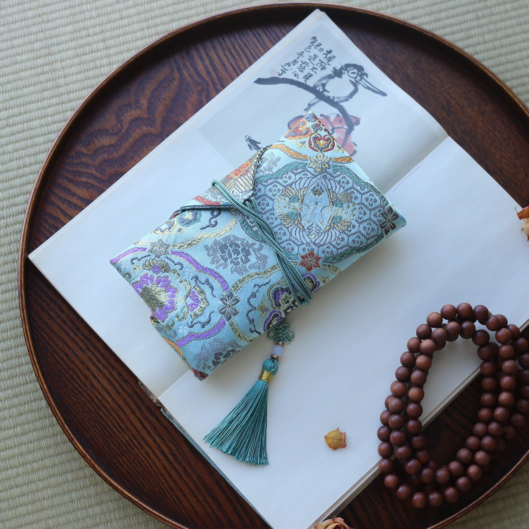 中式布艺锦缎珠宝收纳袋