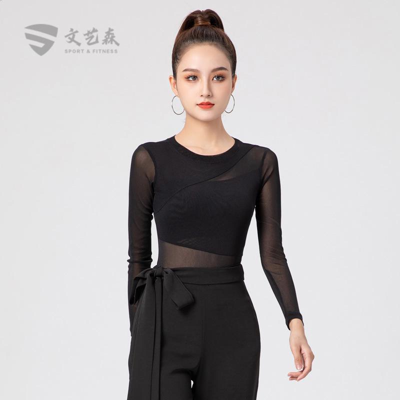 舞蹈练功服上衣女形体跳舞服装