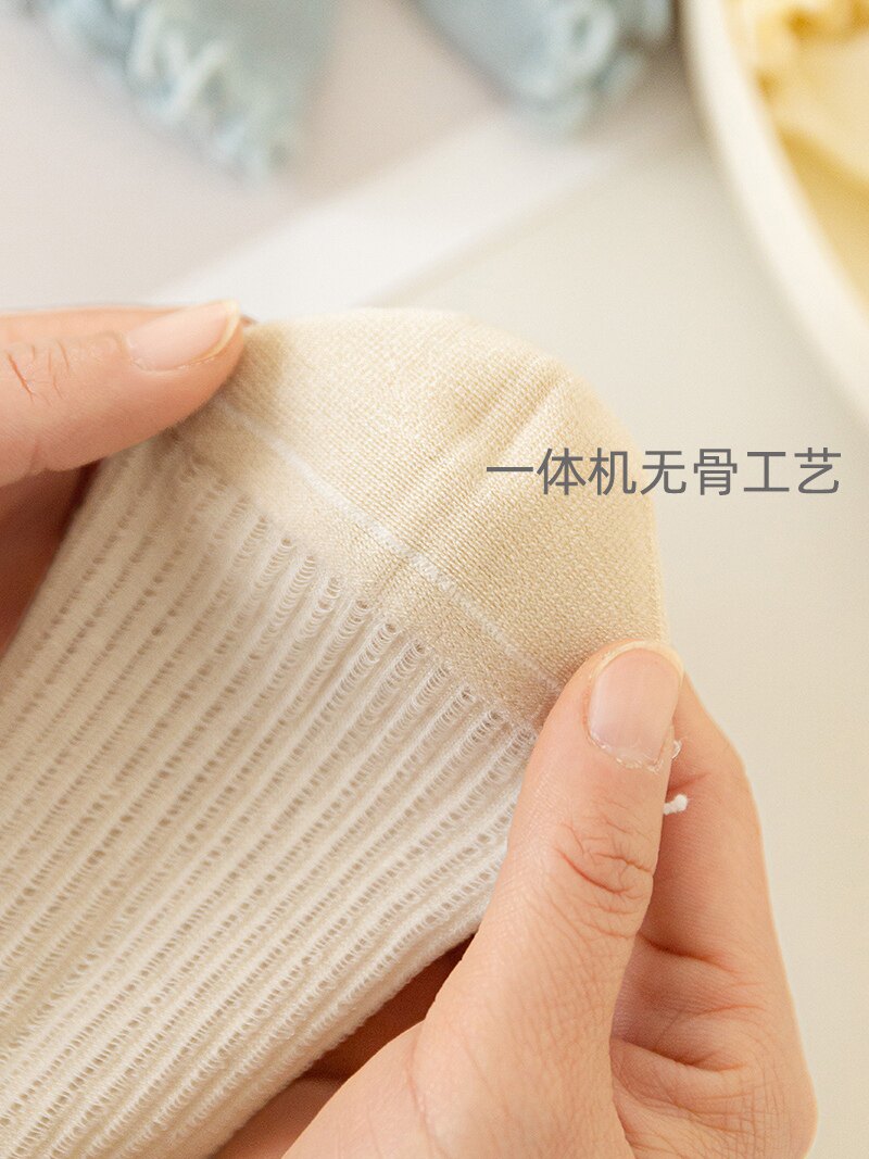 여성을위한 발레 스타일 양말 봄과 가을 얇은 긴 튜브 순수 코튼 작은 가죽 신발 레이스 중간 튜브 감금 여름 뼈 없음