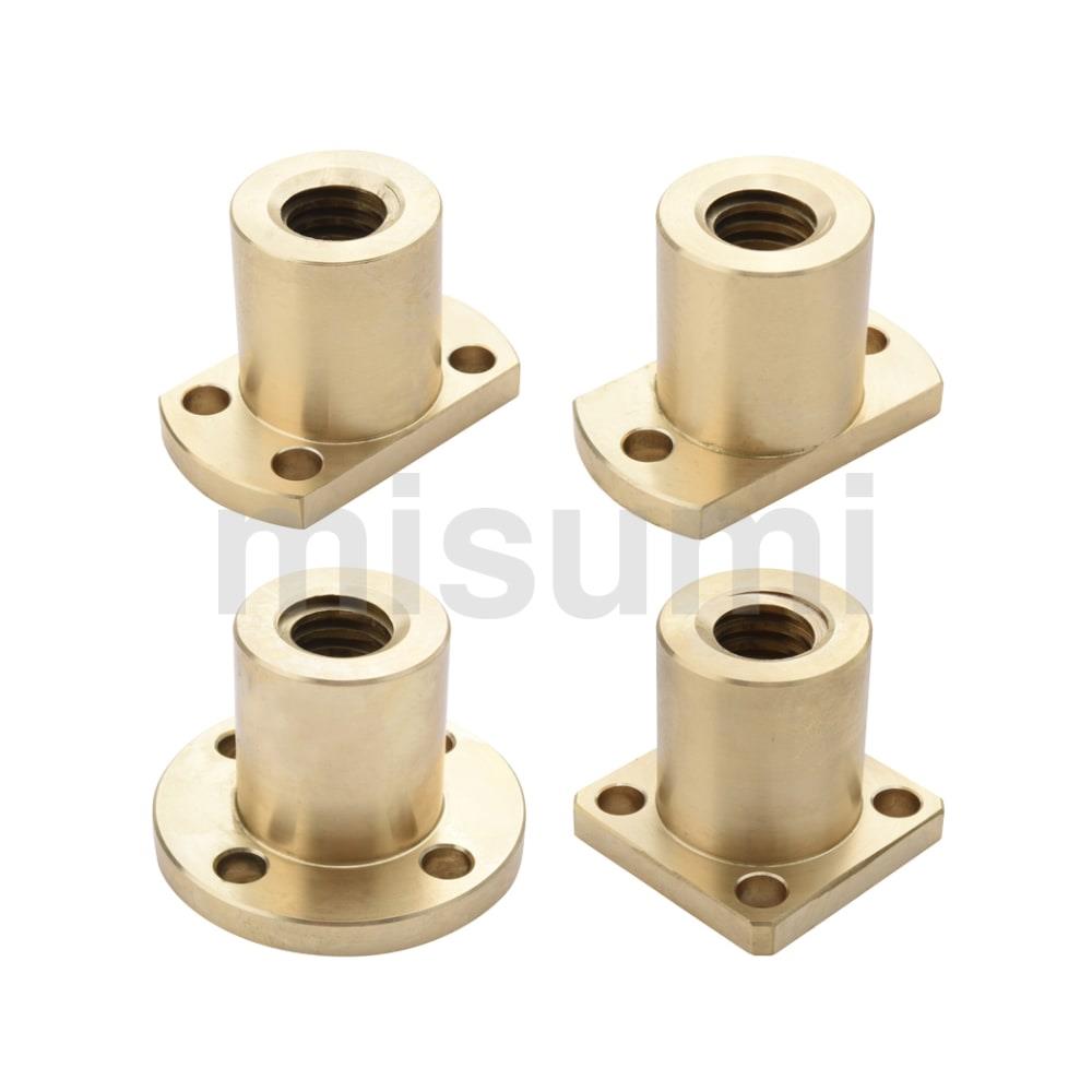 米思米 MTSCR/MTSFR/MTSNR/MTSGR 30度梯形丝杠用螺帽 带法兰型