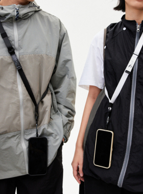 NIID VIA可调节手机挂绳斜挎可背挂包带脖防丢适用于2024苹果iPhone全系列手机配件高端多功能华为通用