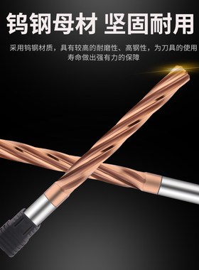 新款整体合金铰刀11.91--20.09非标小数点螺旋槽盲孔直柄机用包邮