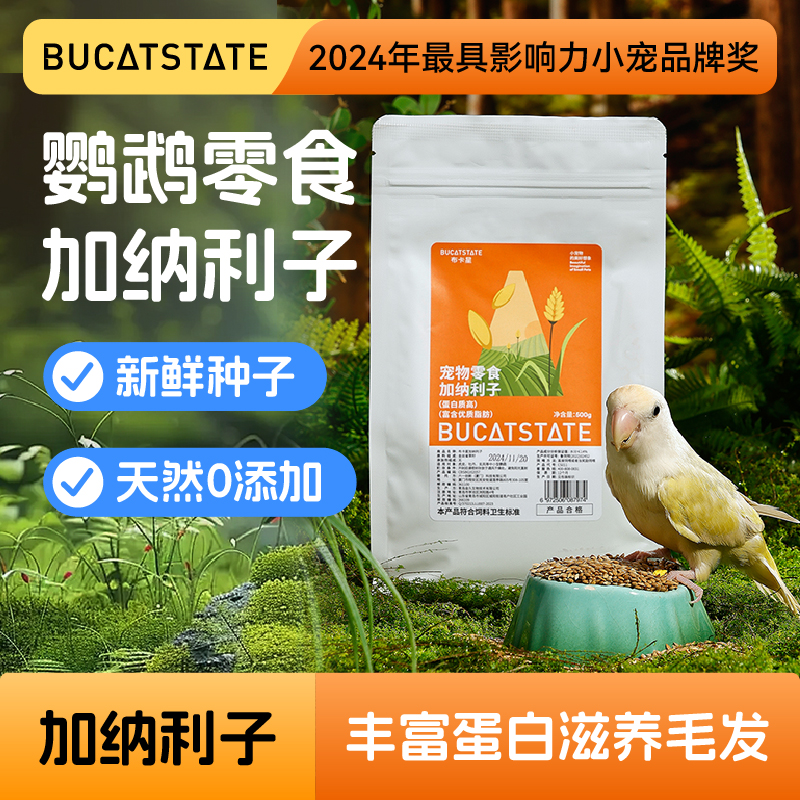 布卡星加纳利子靓丽毛发鹦鹉鸟食