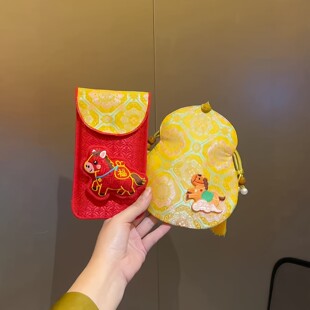 宋锦葫芦大号压岁包2026马年刺绣红包送小孩子春节过年万元利是封