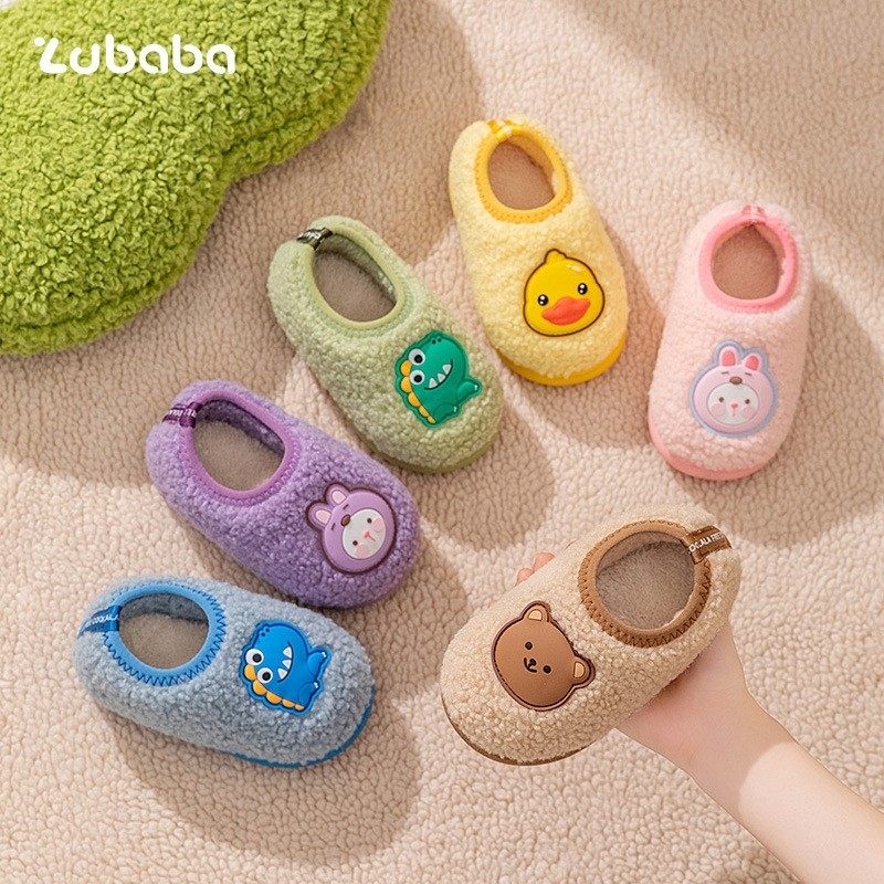 女童棉拖鞋包跟冬季男女儿童棉鞋家居婴幼儿软底防滑拖鞋室内保暖