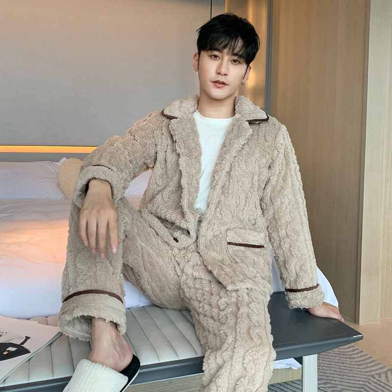 群群优品男士保暖法兰绒