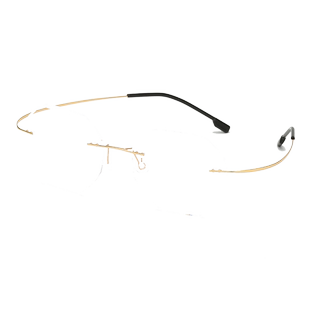 锋刃沈西林无框钛合金近视墨镜太阳镜变色镜方形眼镜架眼镜框男女