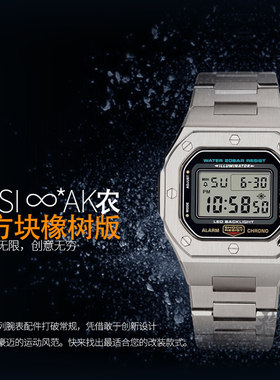 稳哥适配卡西欧DW5600/GWB5600/5610小方块金属表壳表带改装配件