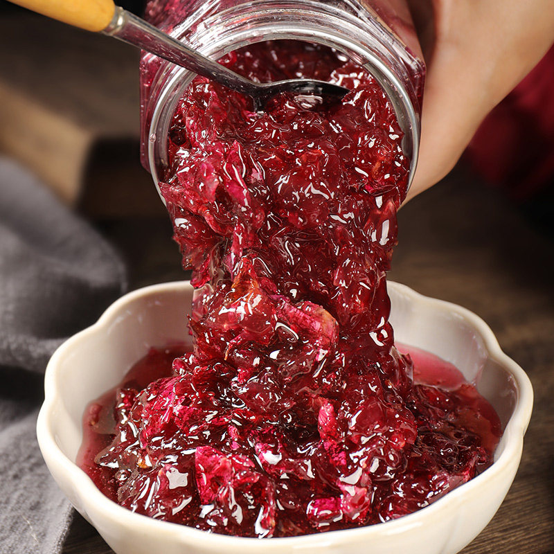 云南玫瑰花酱蜂蜜玫瑰酱食用桂花鲜花果酱夹面包烘培泡茶冰粉配料,粮油调味/速食/干货/烘焙,果酱/鲜花酱/甜味酱,淘宝优惠券,粉丝福利购,淘宝优惠卷