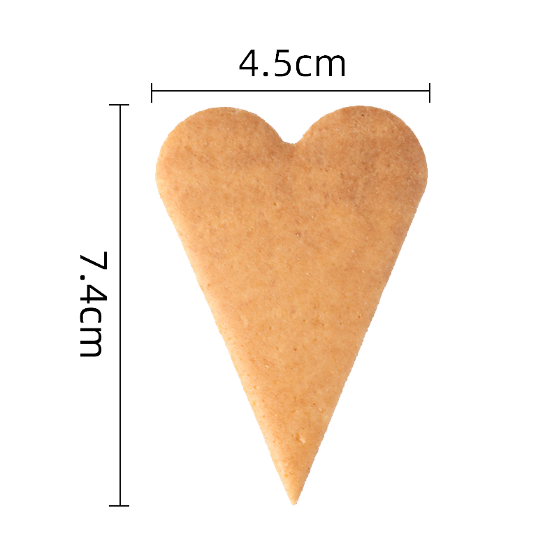奇洋福商用冰淇淋甜筒脆筒蛋筒装饰插件华夫饼爱心插件2080片整箱