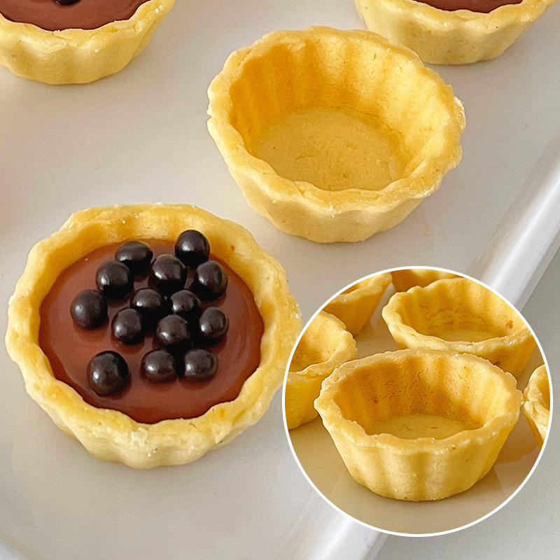 奇洋福菊花塔壳挞底圣诞节法式黄油挞壳灌浆曲奇挞商用甜品台茶歇