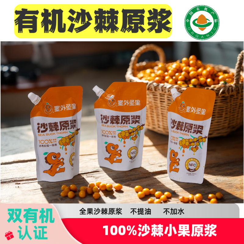 塞外圣果沙棘0蔗糖有机小果