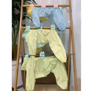 腿套护腿小型犬春夏衣服 春夏防脏防虫轻薄四脚裤 狗狗防尘裤 遛弯裤