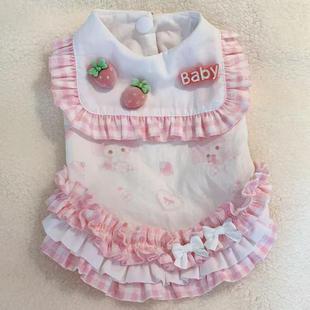 泰迪比熊春夏宠物小狗狗薄款公主小型贵宾衣服猫咪春夏季裙子