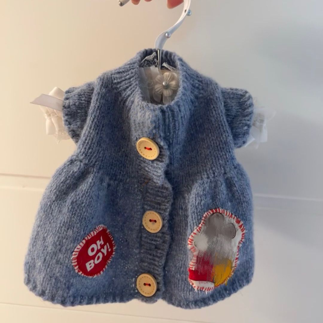 宠物保暖衣服猫咪狗狗衣服秋冬新款可爱灰色毛衣秋冬装宠物毛衣