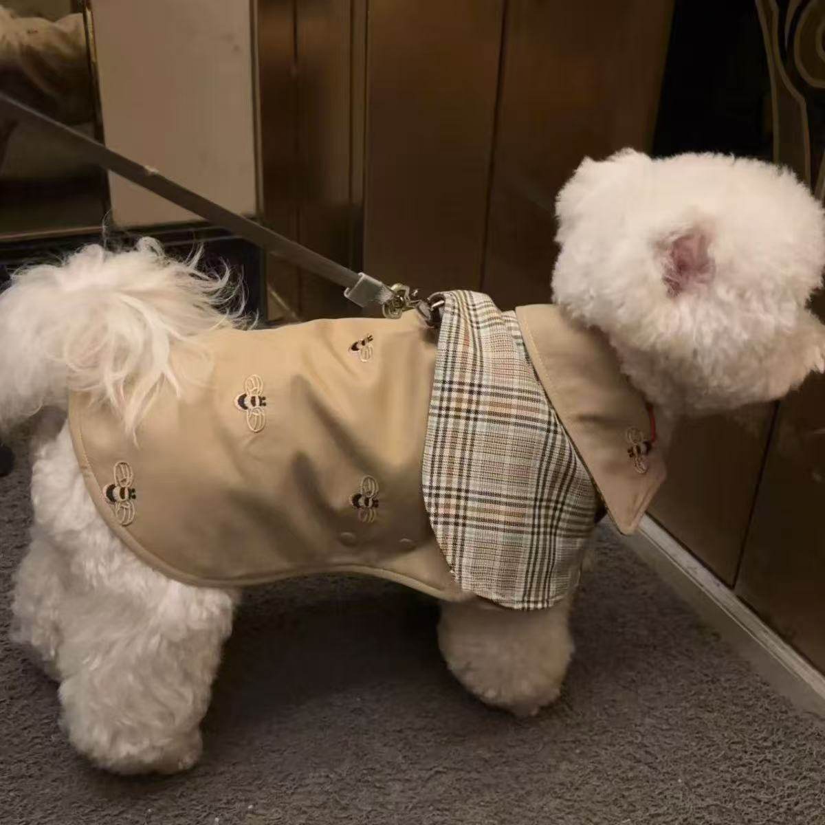 小型犬四季防掉毛春秋装宠物狗狗衣服薄款洋气时尚英伦风情侣风衣,宠物/宠物食品及用品,狗宠物服装/雨衣,淘宝优惠券,粉丝福利购,淘宝优惠卷