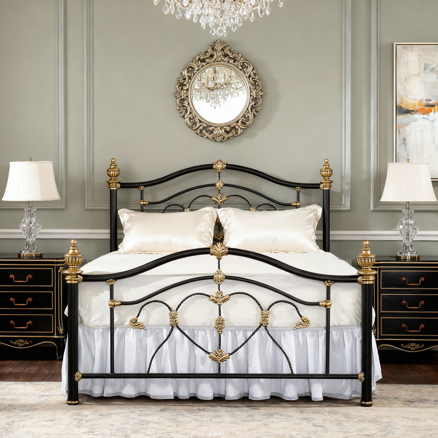 RICHHOME无甲醛重型法式铁艺床