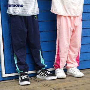 minizone儿童防蚊裤夏季新款a类男童休闲运动裤轻薄透气女童长裤