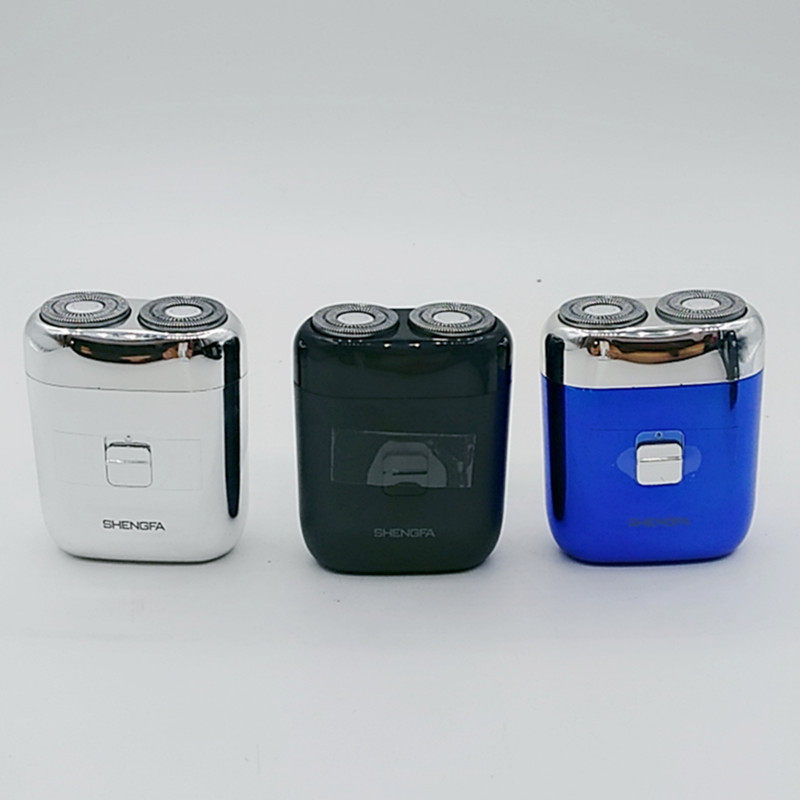盛发剃须刀电动刮胡刀SF628 629旋转2刀头小型式剃须刀TYPE-C