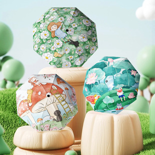 小学生专用儿童雨伞6-12岁可爱手动折叠高级感黑胶防晒遮阳伞