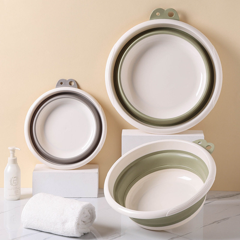 折叠脸盆家用洗脸洗菜盆式洗衣盆子加厚塑料盆子可折叠伸缩盆