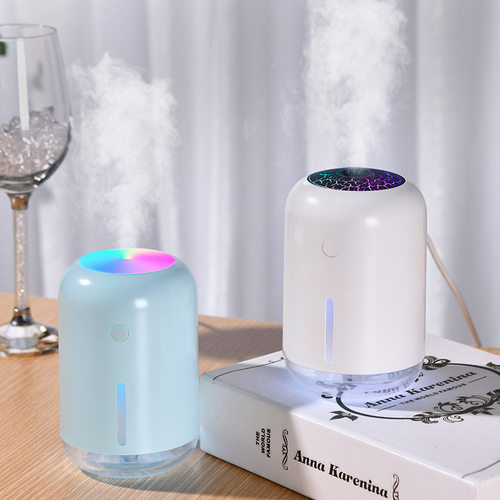 新款空气加湿器usb炫彩裂纹家用超大雾量车载香薰加濕器
