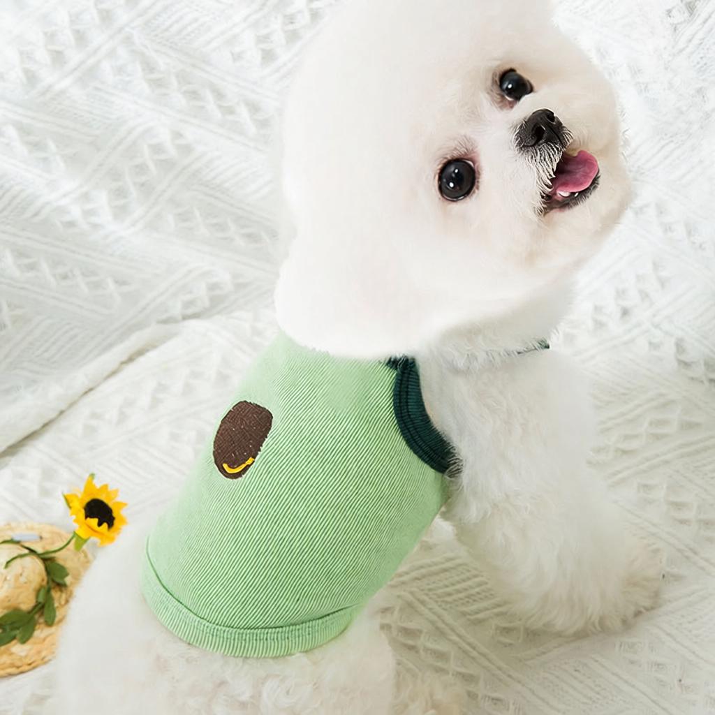 牛油果吊带小狗狗衣服夏季薄款泰迪宠物比熊猫咪小型幼犬春夏背心