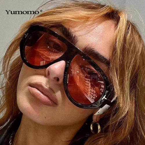 Yumomo2025新款蛤蟆镜太阳眼镜T字大框飞行员太阳镜个性女士墨镜