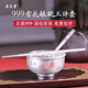 银碗999纯银 家用宝宝银碗三件套食用熟银雪花银碗套装 足银餐具