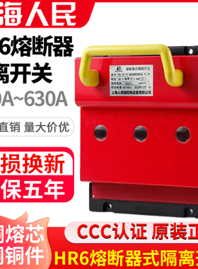 人民原装HR6-630/310熔断器式隔离开关160A250A400A630A紫铜380V