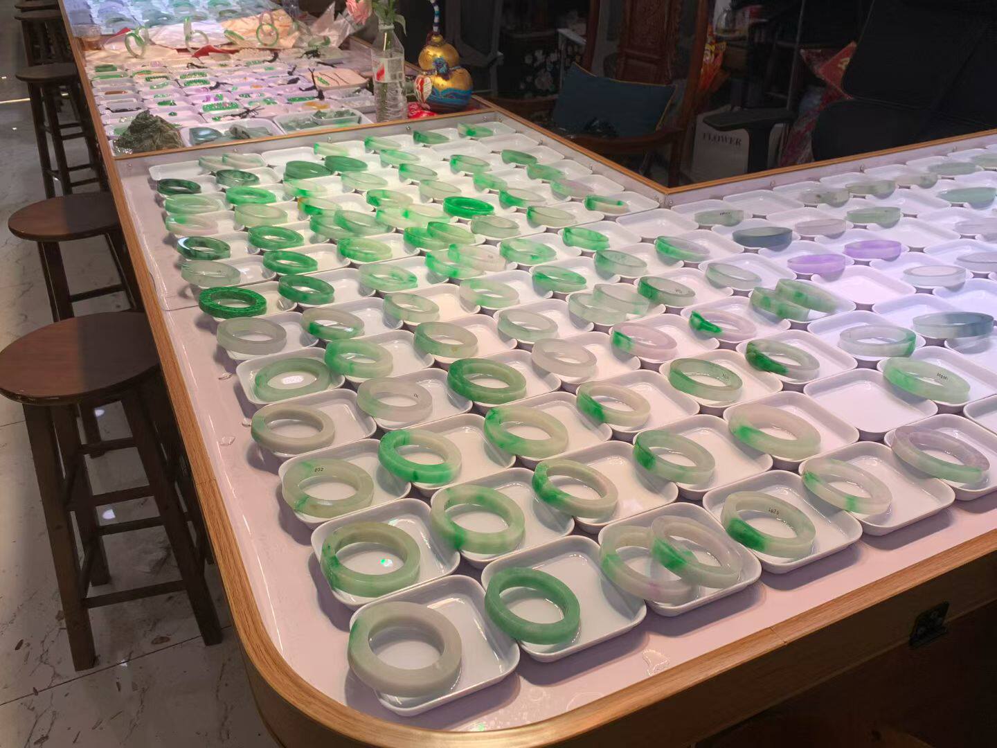 老坑冰种天然a货翡翠圆条手镯圈口有证书代购定金链接