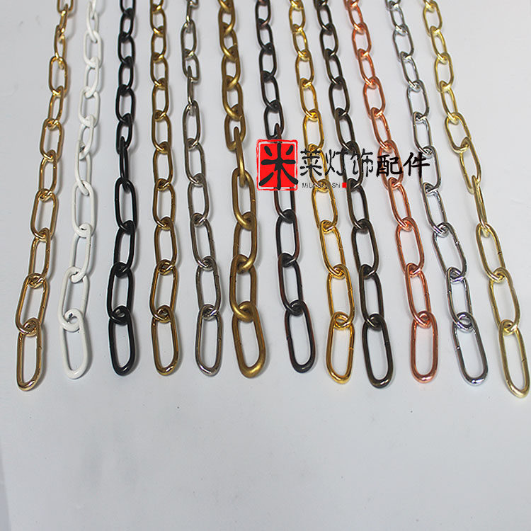 定制 吊灯灯具吊链铁链水晶灯复古灯吊链金色银色古铜色灯饰灯具