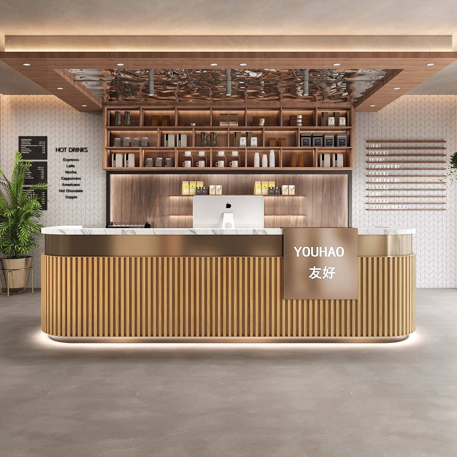 咖啡店酒吧收银台蛋糕店奶茶店餐厅前台健身房瑜伽馆接待台吧台