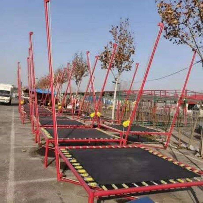 商用儿童钢架蹦极户外手摇折叠蹦极家用跳床蹦蹦床摆摊广场