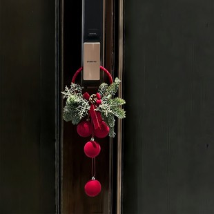 圣诞挂件圣诞装饰智能门锁门挂圣诞节家居客厅卧室门氛围感布置