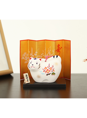 日本药师窑陶土摆件日式桌面可爱