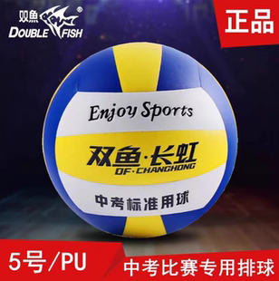 双鱼排球中考学生专用比赛训练 初中小学生标准5号沙滩硬软式气排