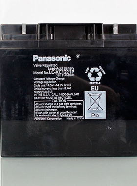 松下蓄电池 LC-XC1221P铅酸电池12V21AH适用于UPS电源 轮椅电动车