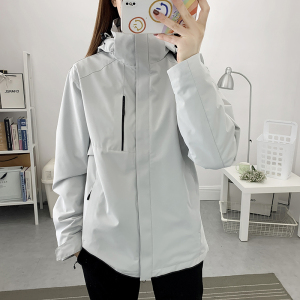 冲锋衣女三合一可拆卸男户外两件套银狐绒加厚透气工作服定制logo
