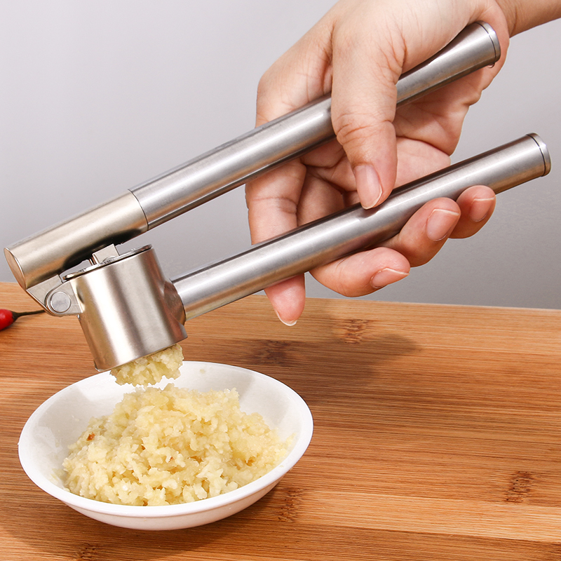 手动不锈钢家用压蒜器