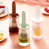 家用耐高温硅胶油刷食品级烧烤刷油瓶油刷一体玻璃烘焙刷油蛋液刷