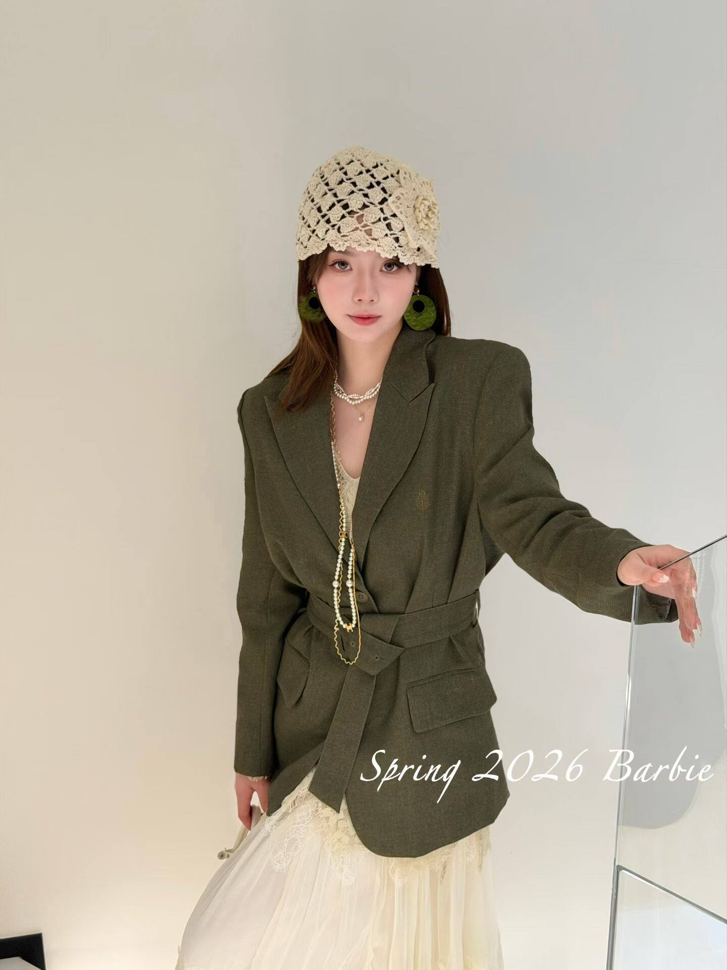 欧洲站2026春季新款欧货老钱风收腰显瘦西装外套女休闲西服25262