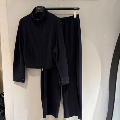 欧洲站2026春新欧货时尚立领连扣拉链卫衣+运动休闲裤套装618154