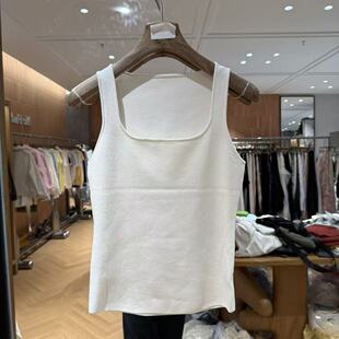 轻薄针织背心339 白内搭百搭露肩方领冰丝修身 欧洲站2026新款 韩版